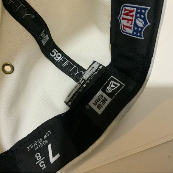 New York Giants NFL New Era 59Fifty Hat Blue Fitted Baseball Cap 7 5/8 - Picture 7 of 7